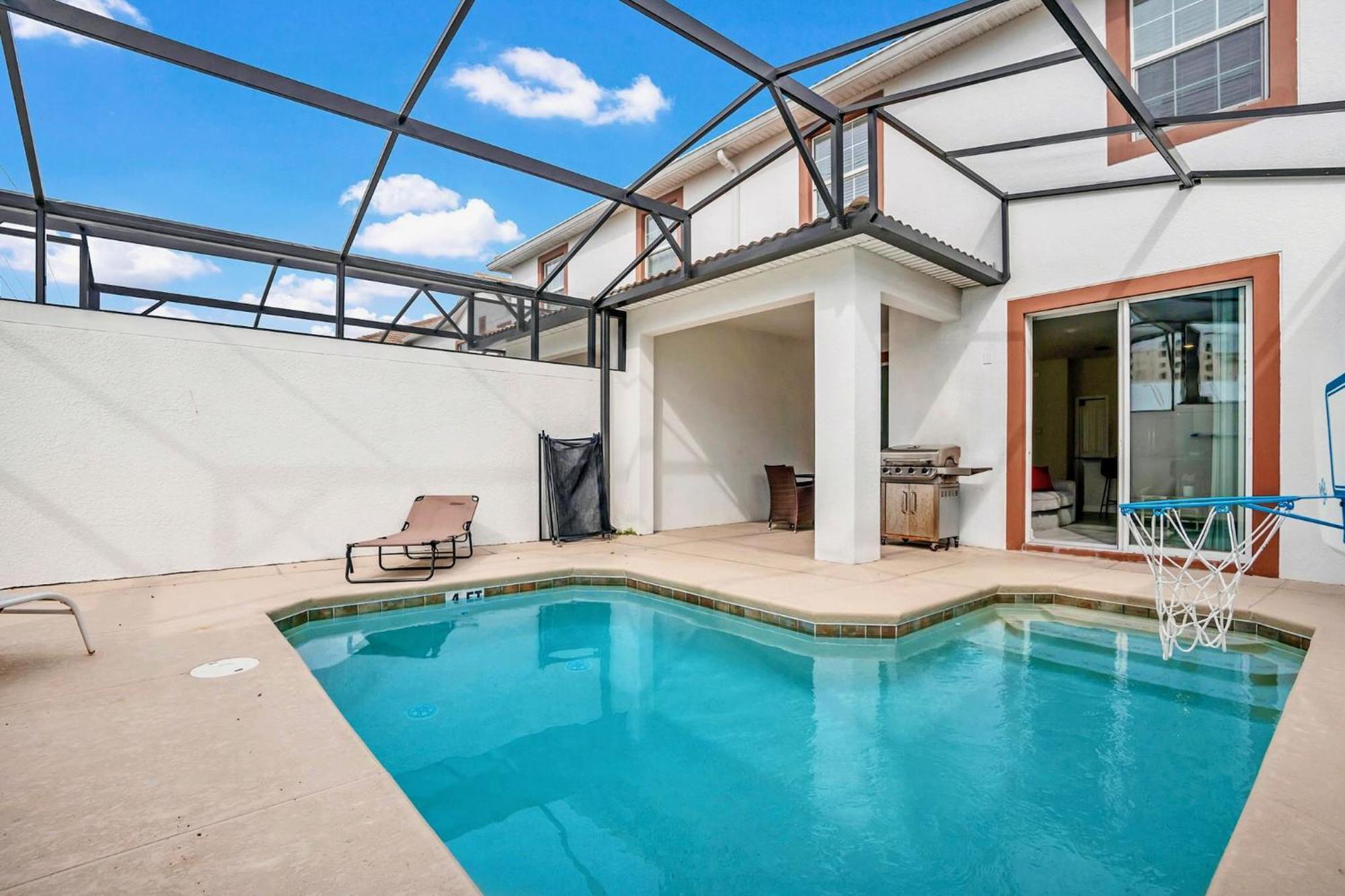 Family Resort - 4Br Home Near Disney - Private Pool, Bbq! キシミー エクステリア 写真