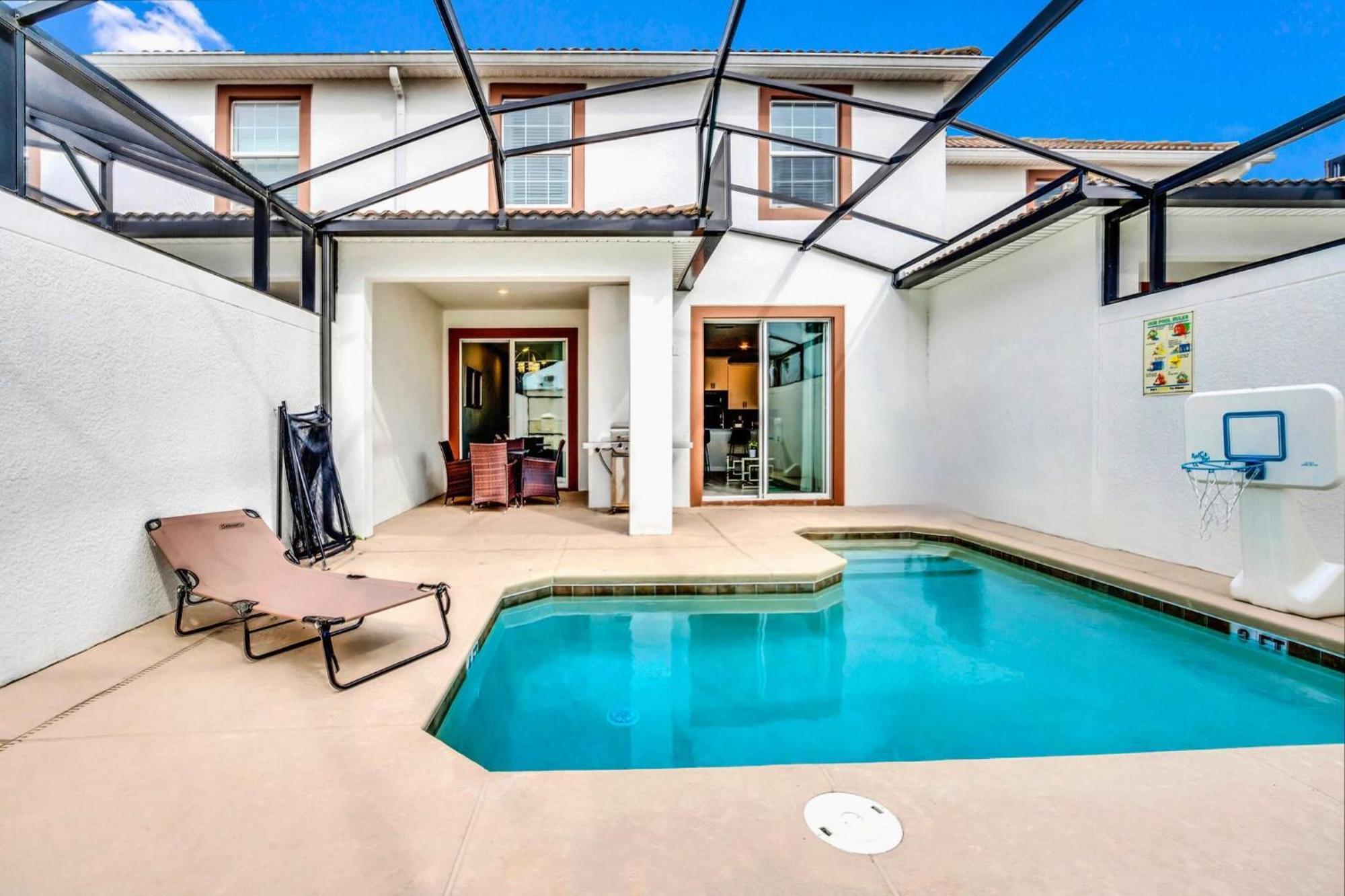 Family Resort - 4Br Home Near Disney - Private Pool, Bbq! キシミー エクステリア 写真